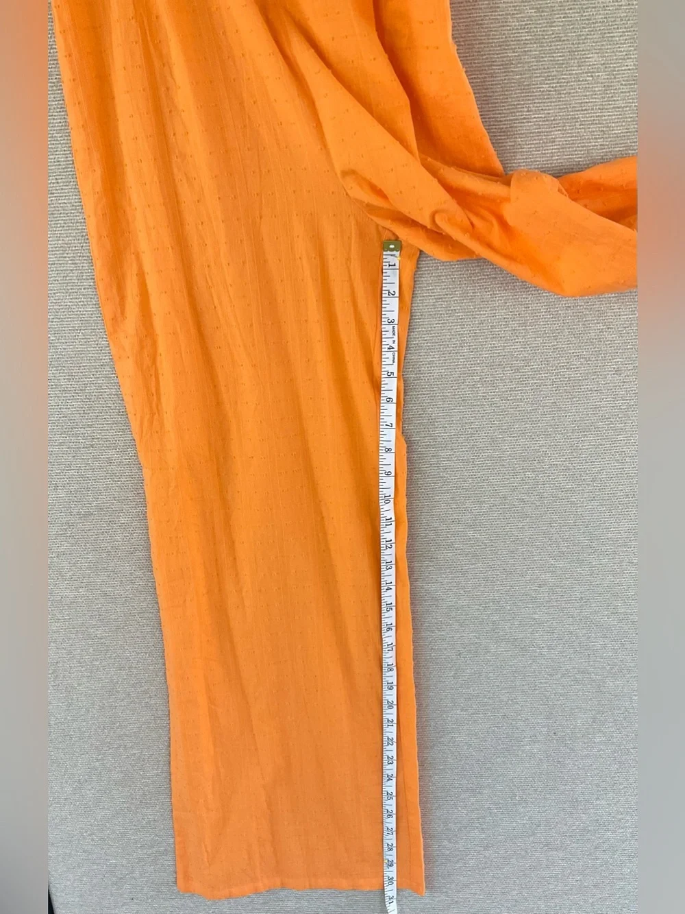 Nasty Gal Bright Orange Ruffle-Strap Wide-Leg Jumpsuit - Picture 9 of 14